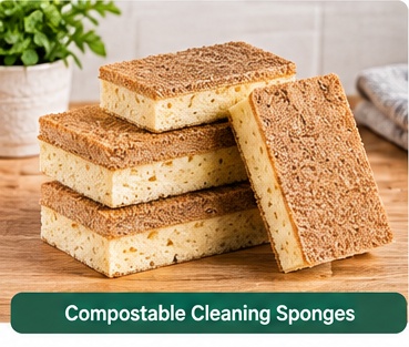 Compostable Cleaning Sponges