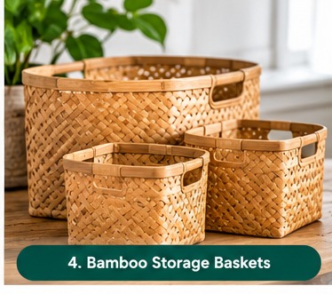 Bamboo Storage Baskets