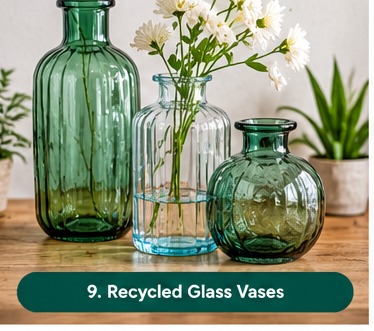 Recycled Glass Vases