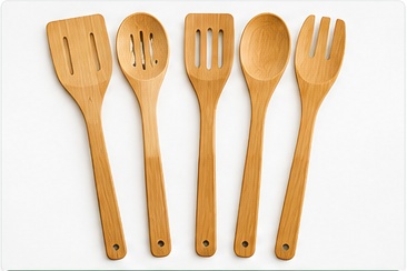 Bamboo kitchen utensils
