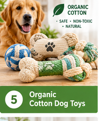 Organic Cotton Dog Toys