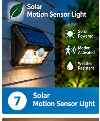 Solar Motion Sensor Light