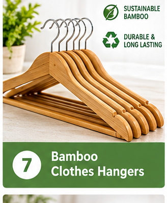 Bamboo Clothes Hangers