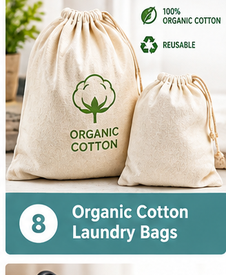 Organic Cotton Laundry Bags